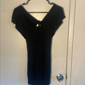 Max Rave Black Bodycon Top Flutter Sleeves